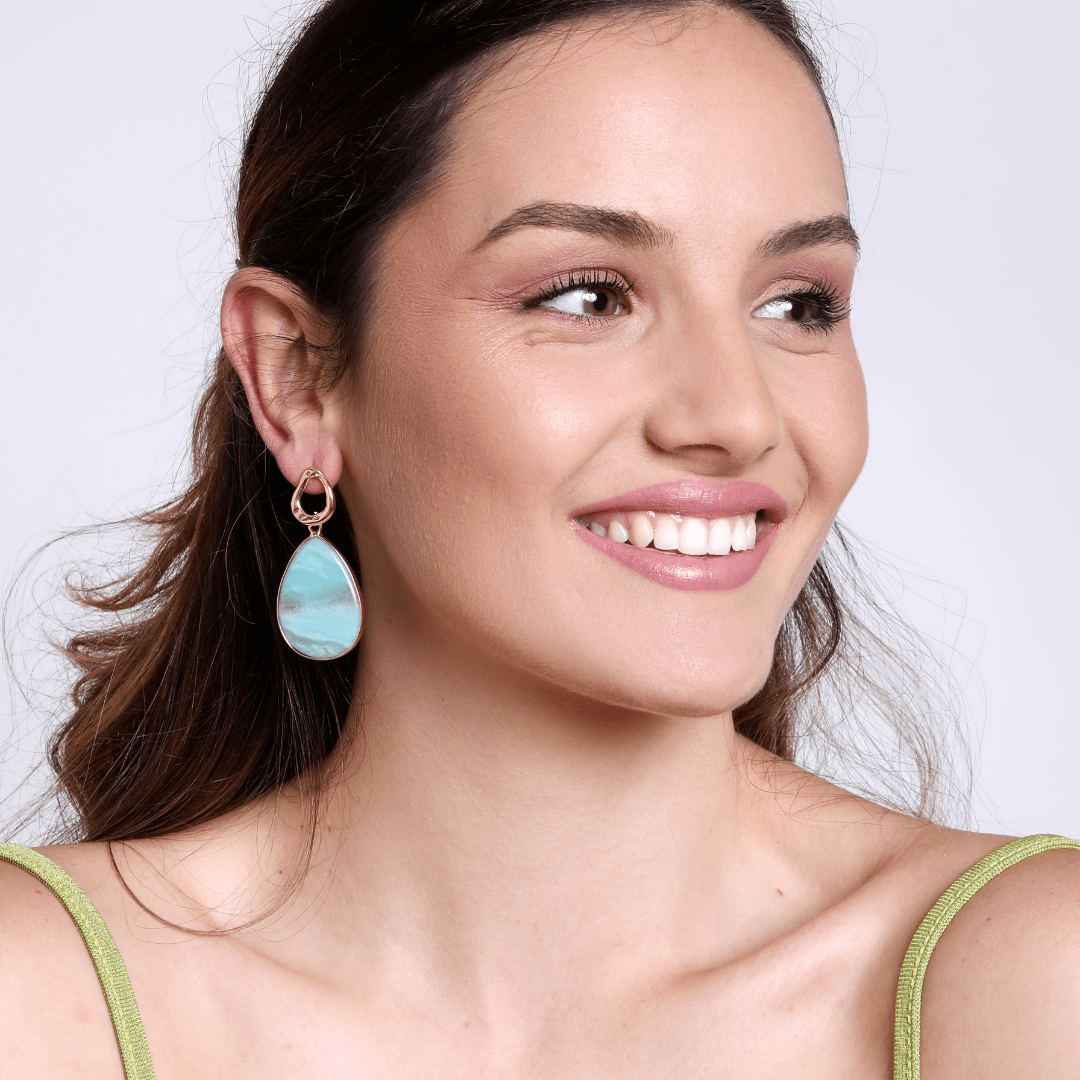 Tropical Amazonite Earrings - Amara-The Livary