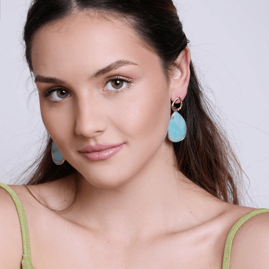 Tropical Amazonite Earrings - Amara-The Livary