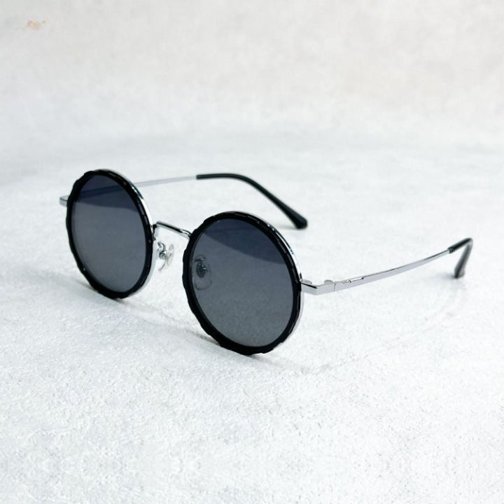 Handcrafted sunglasses with adjustable lens attenuation and UV filter - OptiShade™ Pro ND9-Wide silver brackets-The Livary