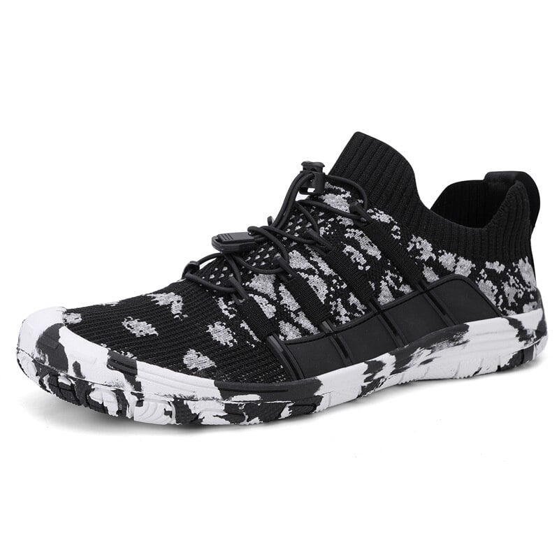 Barefoot sports shoes with non-slip sole - Auron-Black-3-The Livary