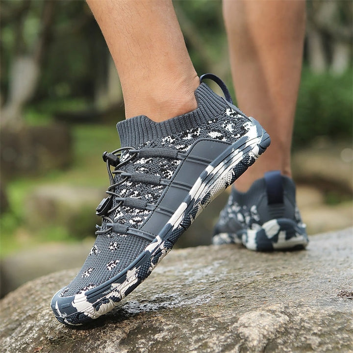 Barefoot sports shoes with non-slip sole - Auron-Black-3-The Livary