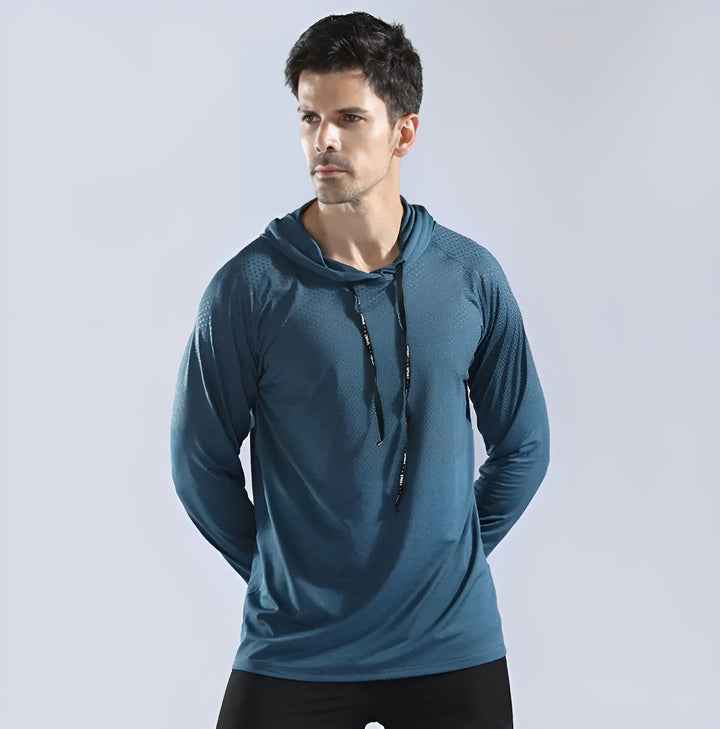 Stylish and Comfortable Fitness Hoodie - Niko-Blue-S-The Livary