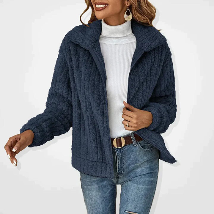 Long Fleece Vest for Women - Elin-Dark blue-S-The Livary