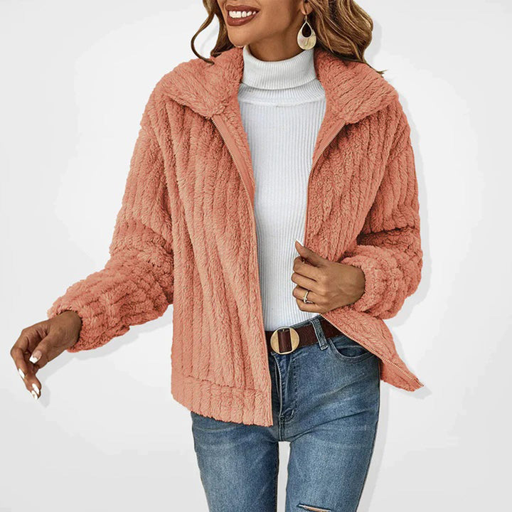 Long Fleece Vest for Women - Elin-Pink-S-The Livary
