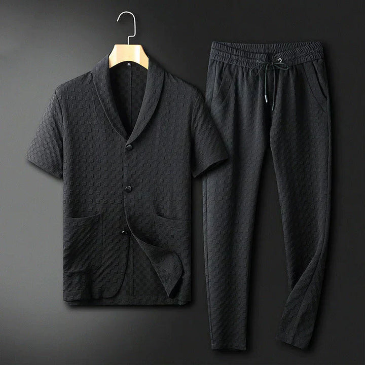 Trendy and comfortable business summer set for men – Timothy-Black-S-The Livary