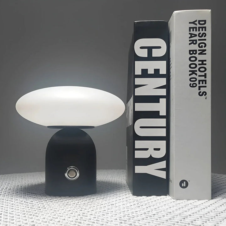 Scandinavian Luxury Mushroom Lamp with Smart Touch - NordicGlow-Black-The Livary