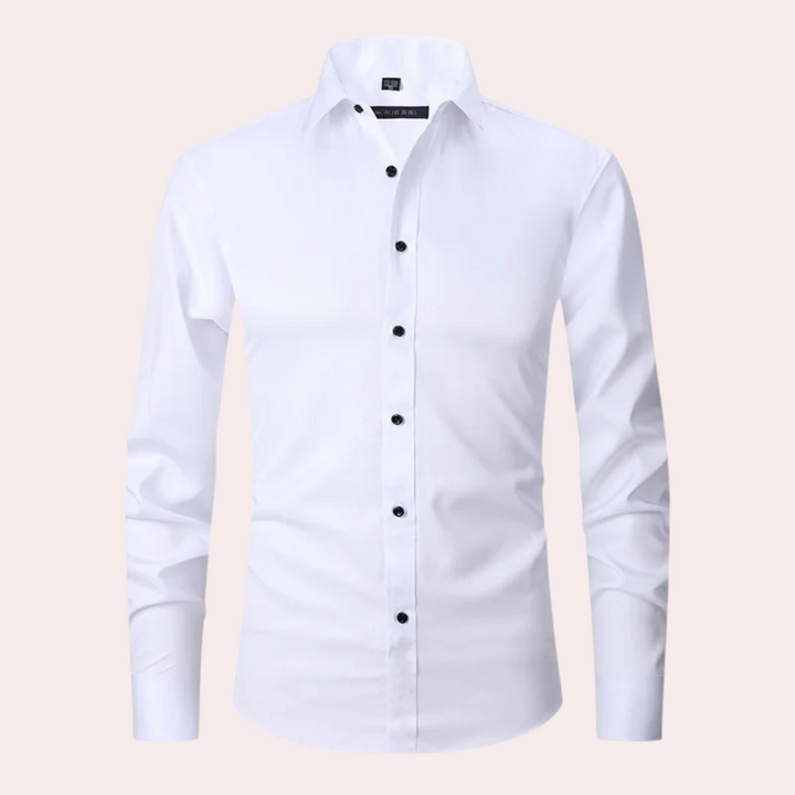 Stretch Shirt for Men - Luca-White-S-The Livary