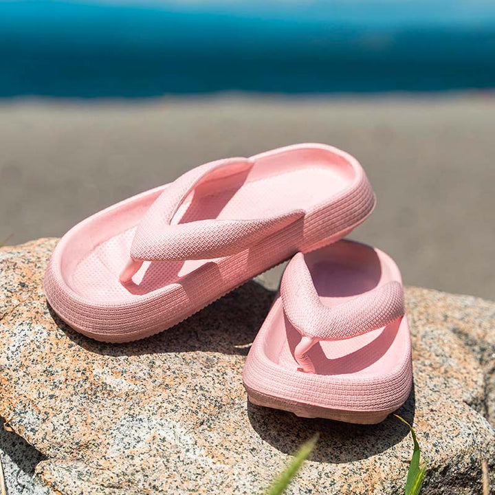 Comfortable Unisex Platform Slippers – Alex-Pink-3.5-The Livary