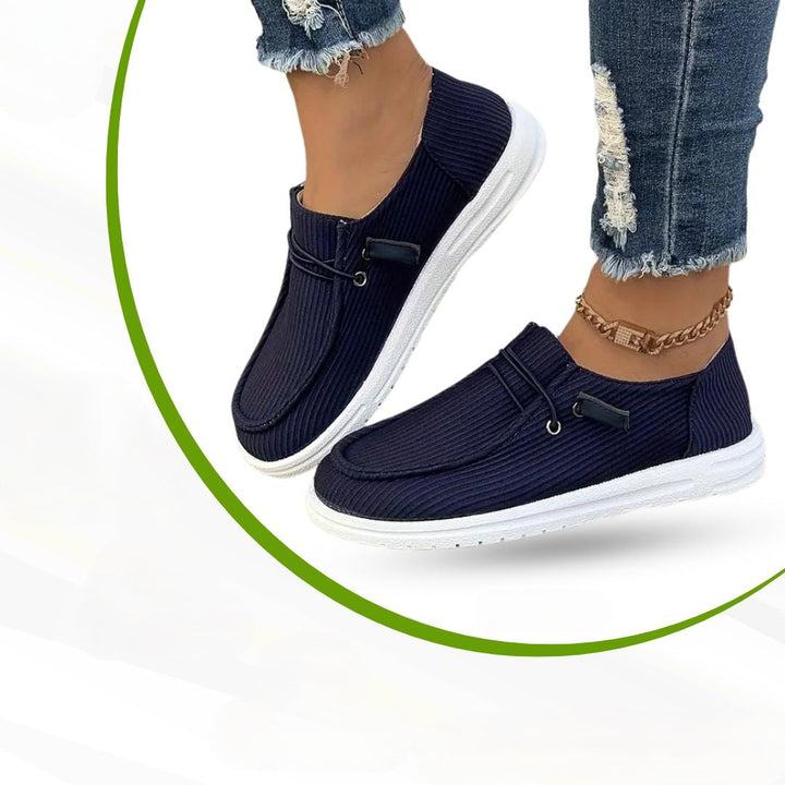 Orthopaedic Ladies' Leisure Shoes – Serena-Navy blue-3.5-The Livary