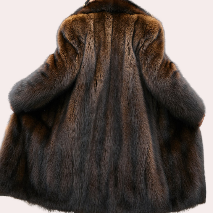 Timeless Men's Coat with Fur Look - Jules-Brown-S-The Livary