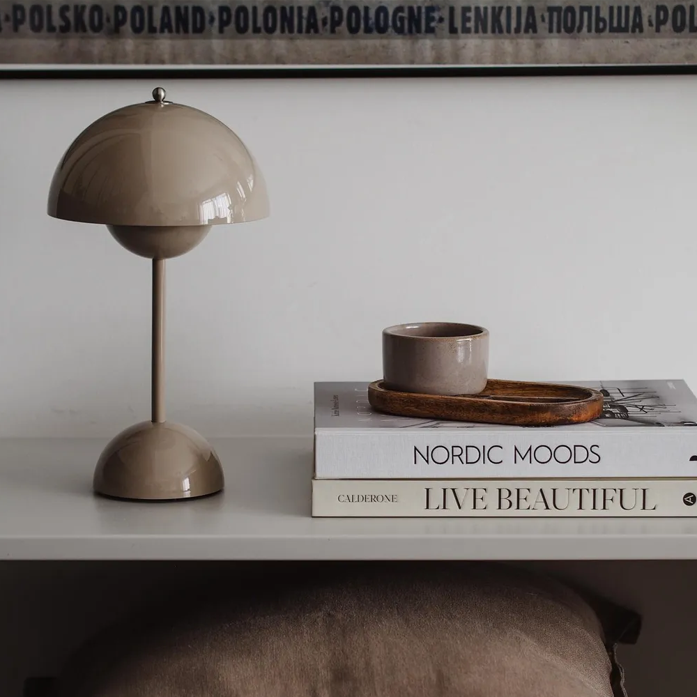 LED Table Lamp - LumiSphere-Gray-The Livary