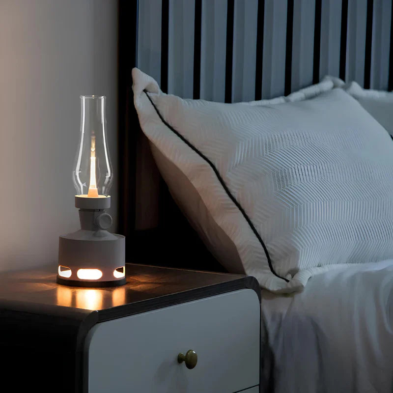 Rechargeable Vintage LED Lantern - LumaLantern-Green-The Livary