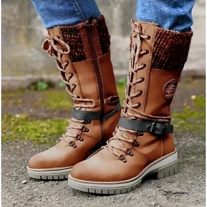 Fashionable Winter Boots for Women - Livia-Brown-2.5-The Livary