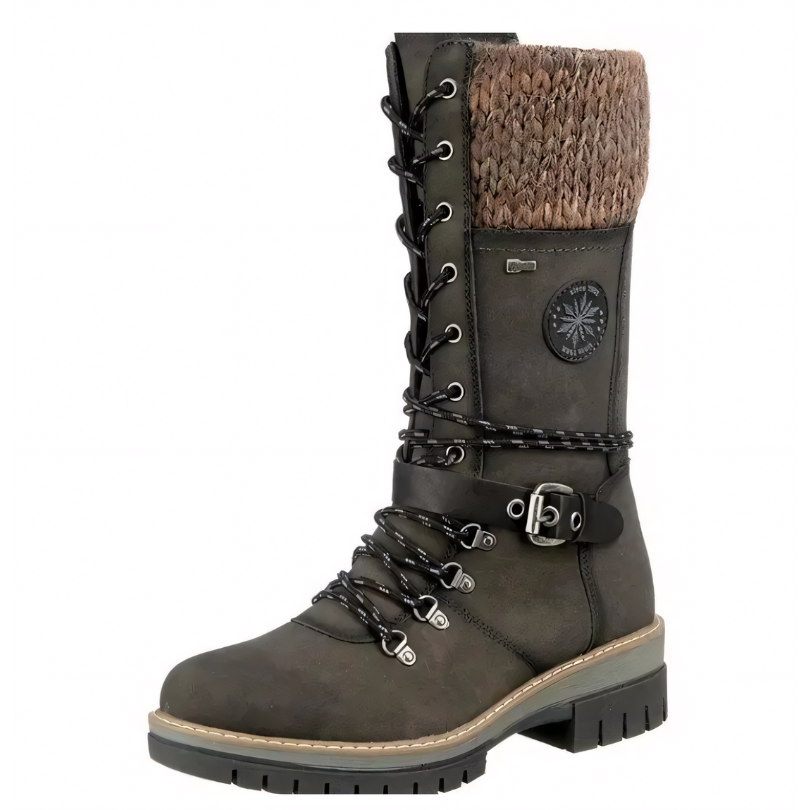 Fashionable Winter Boots for Women - Livia-Green-2.5-The Livary