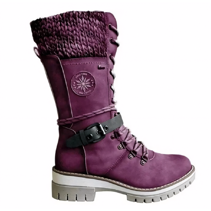 Fashionable Winter Boots for Women - Livia-Purple-2.5-The Livary