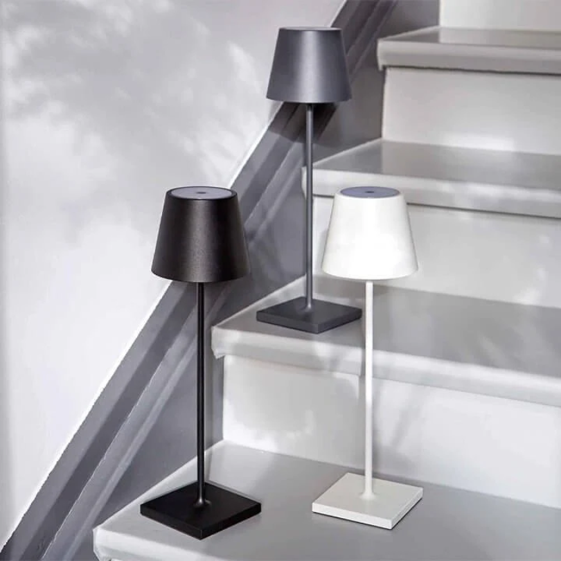 Touch-Sensitive LED Table Lamp - LumiFlex-Gray-The Livary