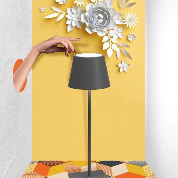 Touch-Sensitive LED Table Lamp - LumiFlex-Gray-The Livary