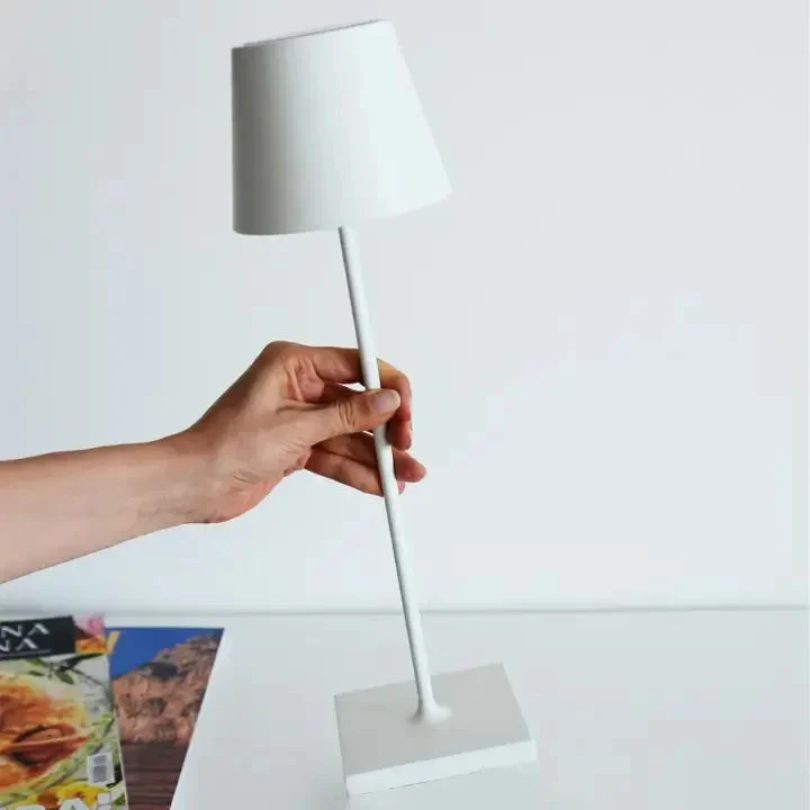 Touch-Sensitive LED Table Lamp - LumiFlex-Gray-The Livary