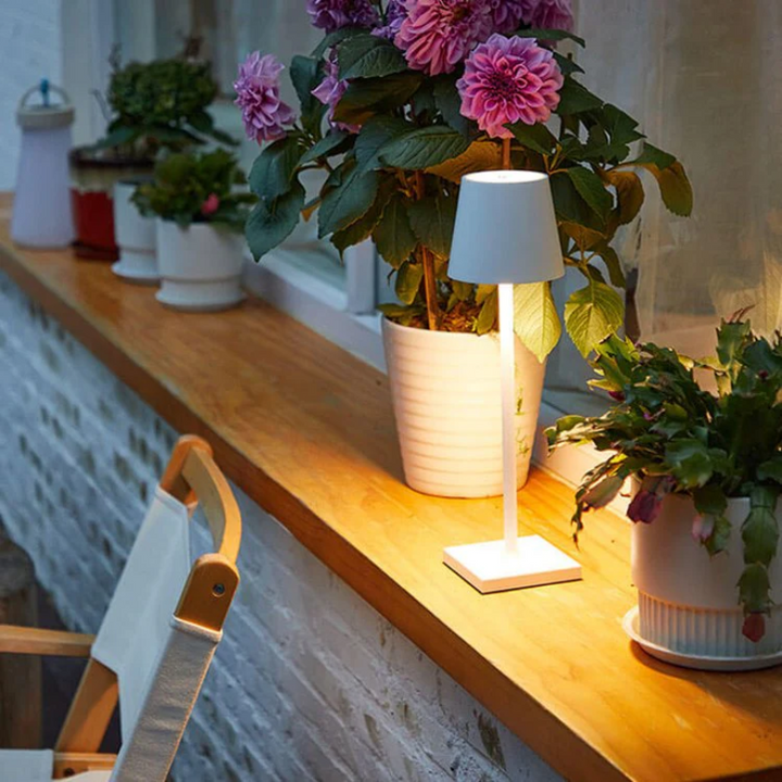 Touch-Sensitive LED Table Lamp - LumiFlex-Gray-The Livary