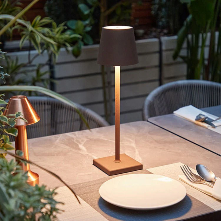 Touch-Sensitive LED Table Lamp - LumiFlex-Gray-The Livary