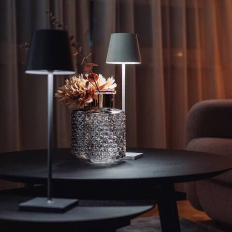 Touch-Sensitive LED Table Lamp - LumiFlex-Gray-The Livary