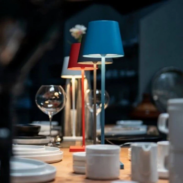 Touch-Sensitive LED Table Lamp - LumiFlex-Gray-The Livary