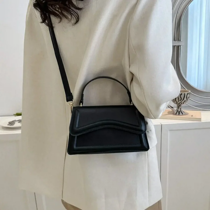 Stylish Leather Ladies Shoulder Bags - LuxeClass-white-The Livary