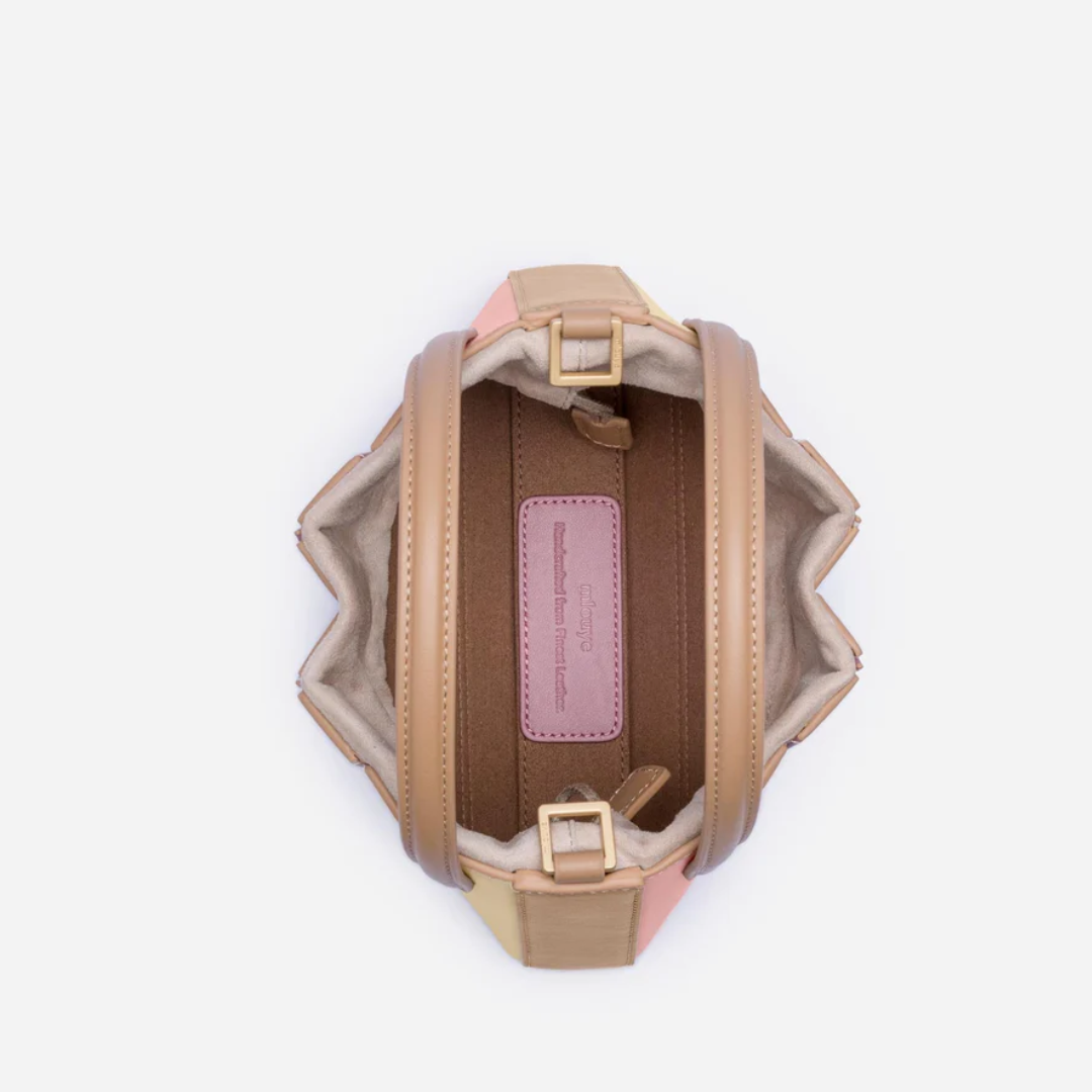 Modern Handbag with Geometric Design - GeoChic-pink-The Livary