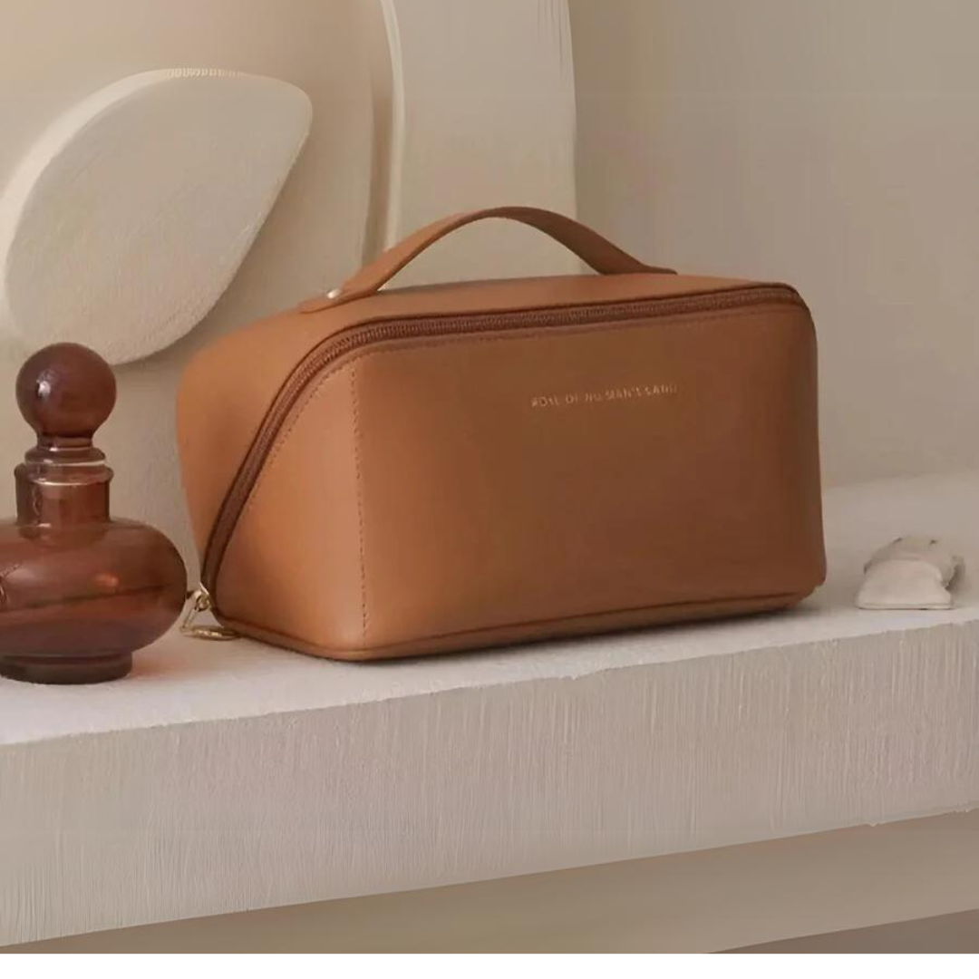 Waterproof Cosmetic Bag - BeautyGuard-Brown-The Livary