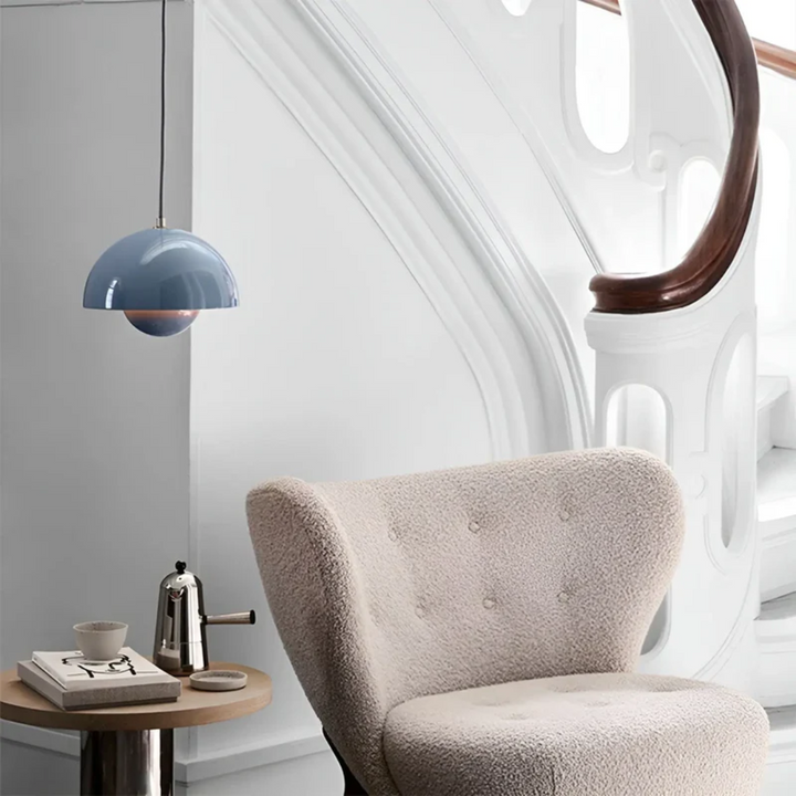 Scandinavian LED Pendant Lamp - NordicBlossom-pink-The Livary