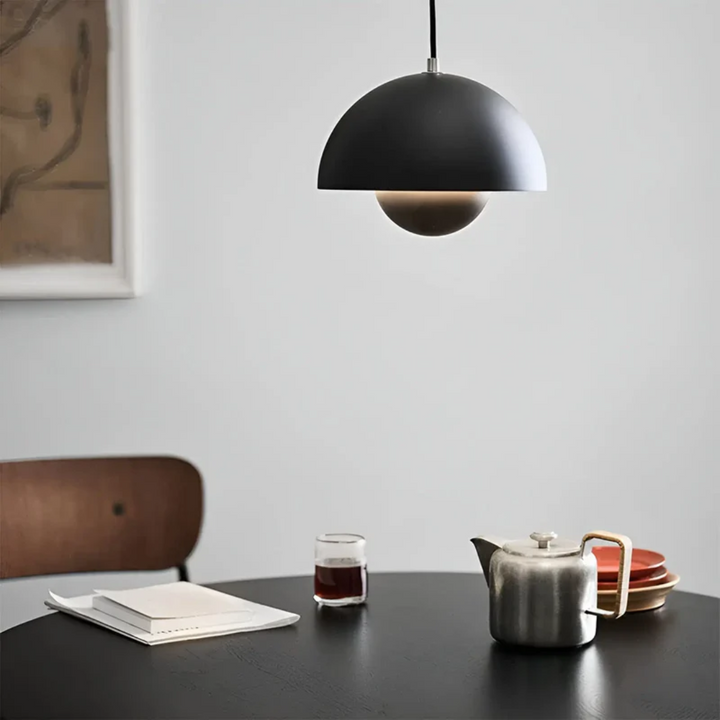 Scandinavian LED Pendant Lamp - NordicBlossom-pink-The Livary