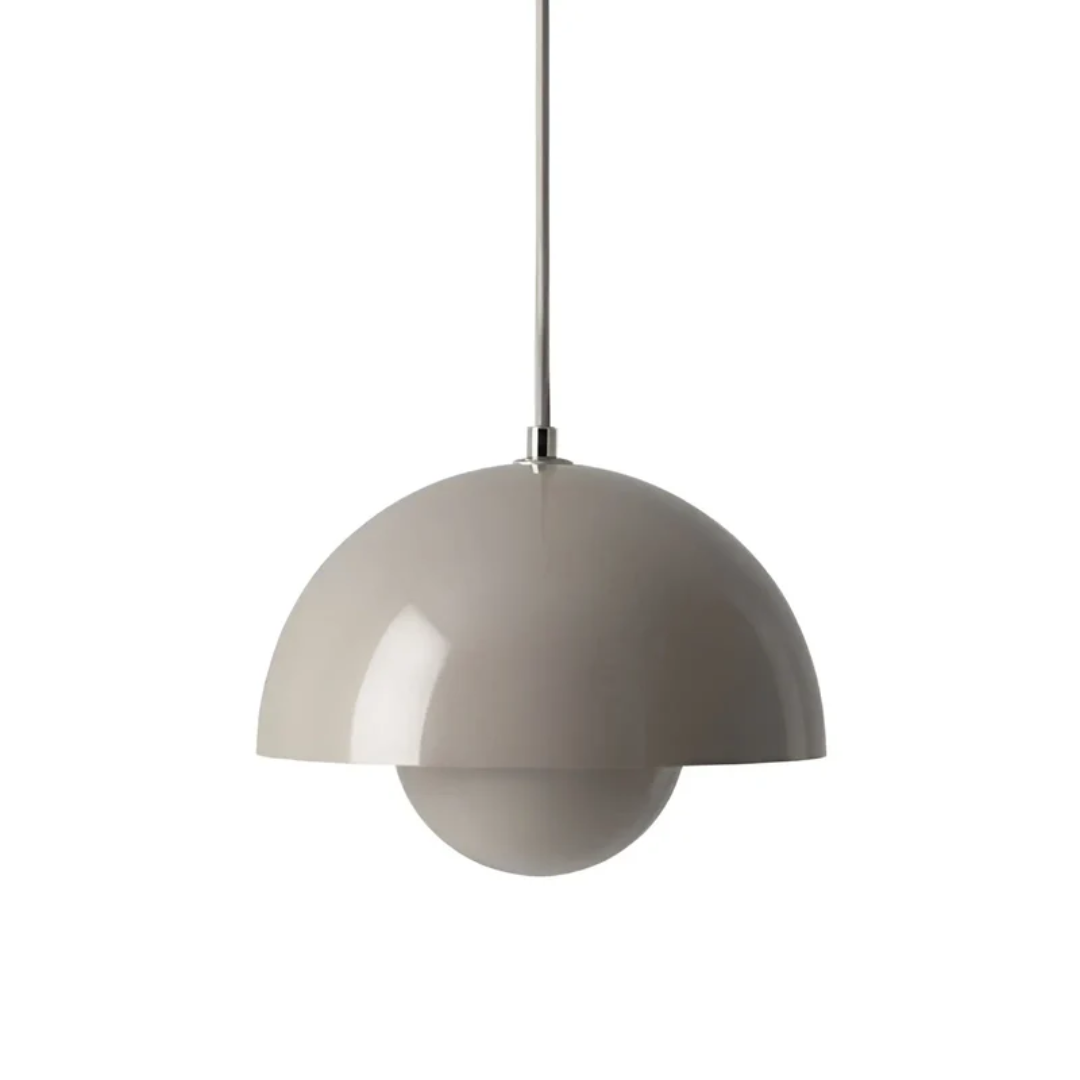 Scandinavian LED Pendant Lamp - NordicBlossom-grey-The Livary