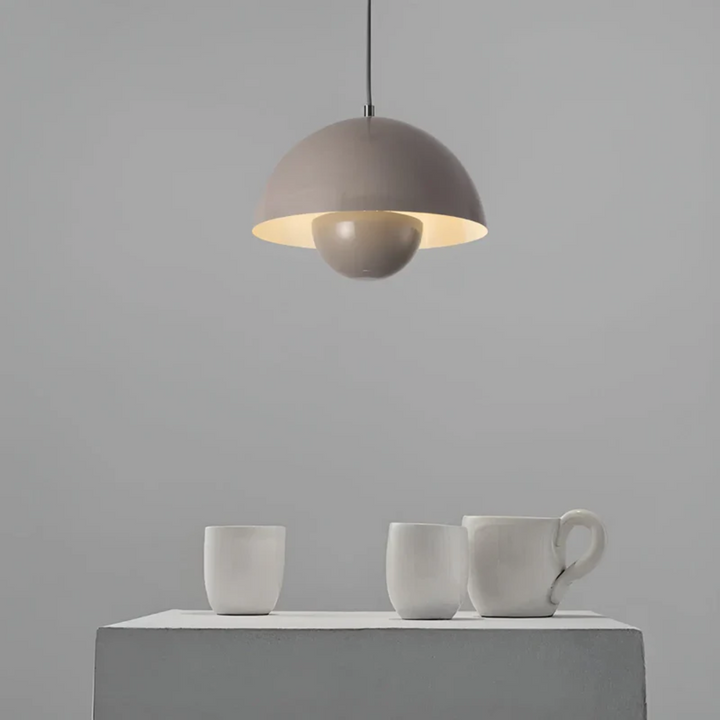 Scandinavian LED Pendant Lamp - NordicBlossom-pink-The Livary
