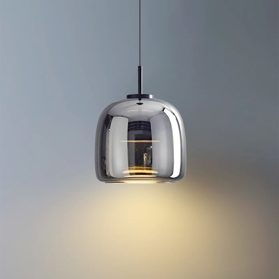 Retro LED Pendant Lamp - VintageGlow-Smoky grey-9.84 inches-Warm white-The Livary
