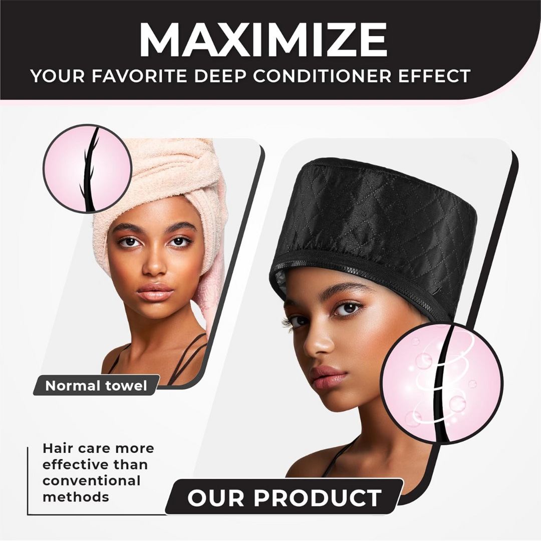 Hair Steamer for Deep Conditioning-Black-The Livary
