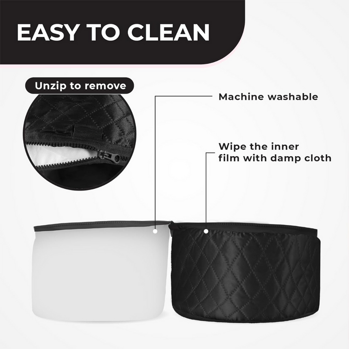 Hair Steamer for Deep Conditioning-Black-The Livary
