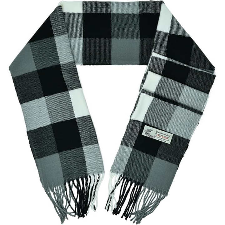 Scottish Stewart Tartan Winter Scarf – Ewan-White Stewart Tartan-The Livary