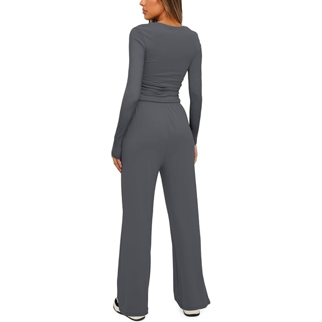 2-Piece Ladies Lounge Set - Lieke-Black-29.13 inches-XS-The Livary