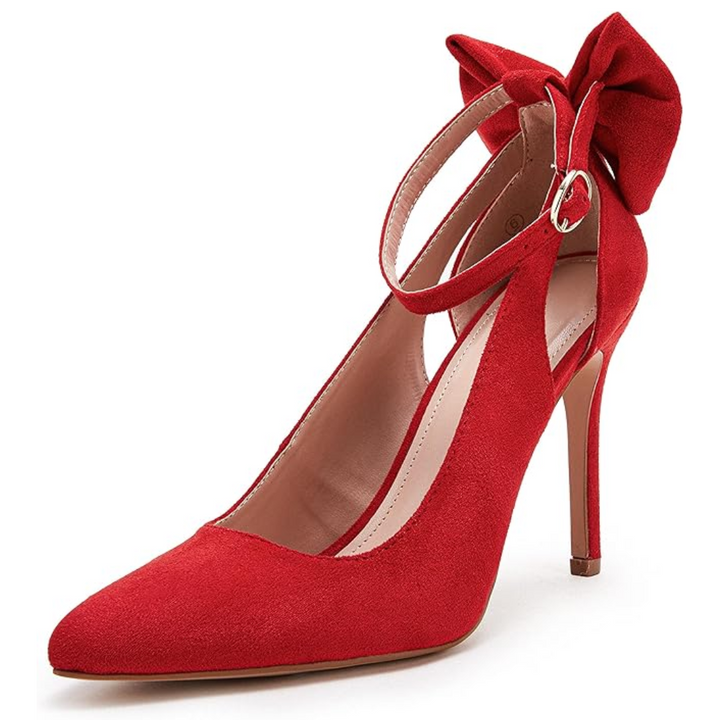 Trendy High Heels with Bow - Hailey-Black-2.5-The Livary