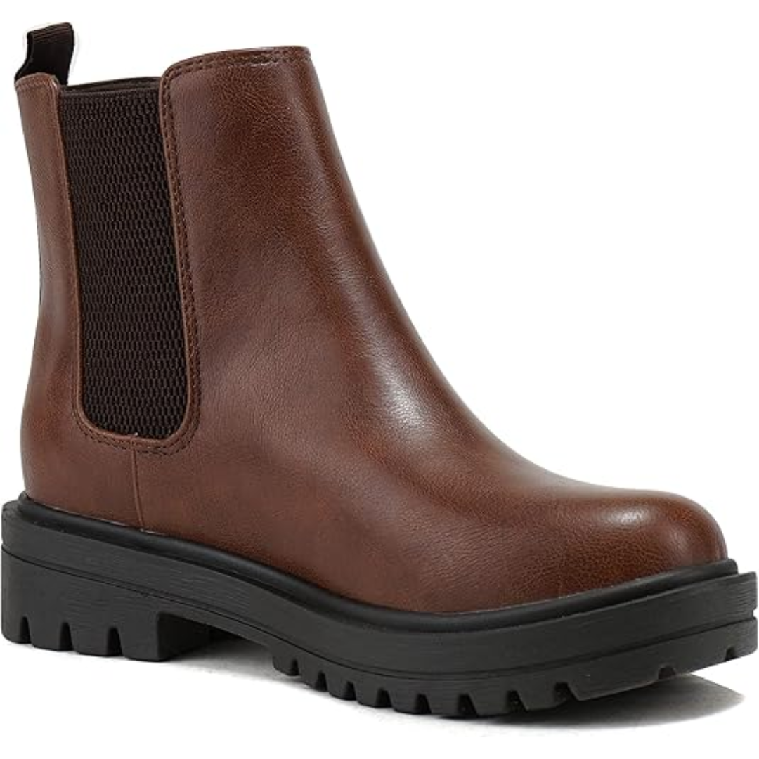Chic Low Heel Chelsea Ankle Boots - Kailey-Bot PU-3.5-The Livary