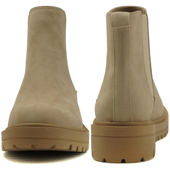 Chic Low Heel Chelsea Ankle Boots - Kailey-Bot PU-3.5-The Livary