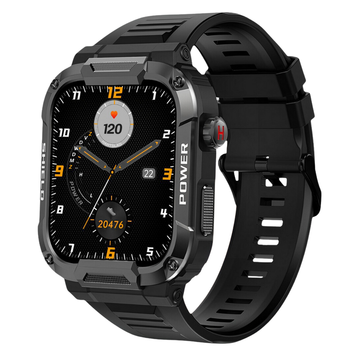 Robust Smartwatch for Men - IronPulse X1-Black-The Livary