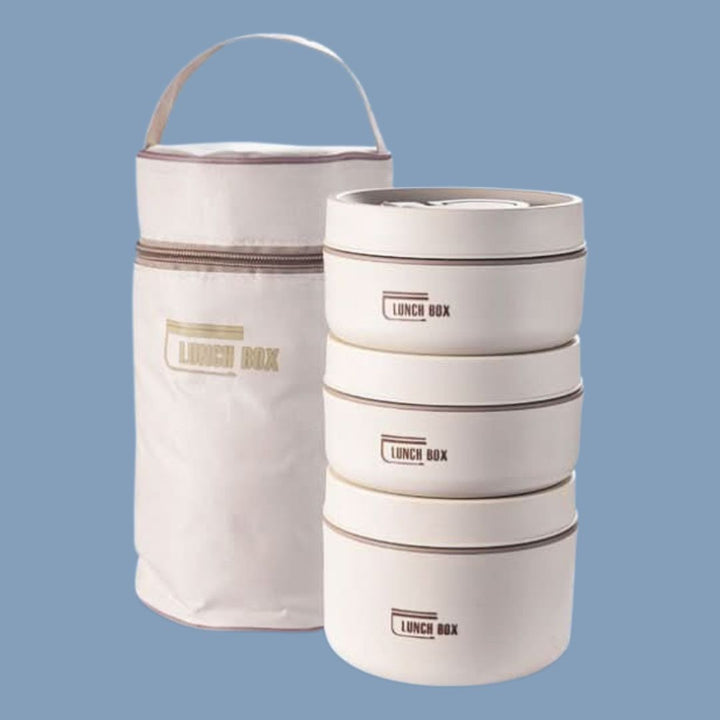 Portable Insulated Meal Container Set - LunchMate-White-3 dozen + Bag + FREE cutlery set-The Livary