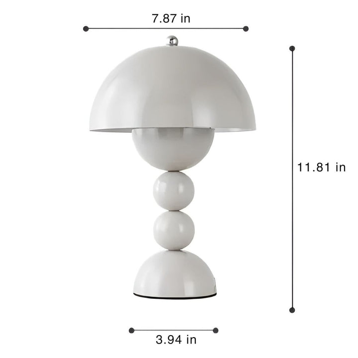 Scandinavian Design Table Lamp - FloraGlow-Black-The Livary