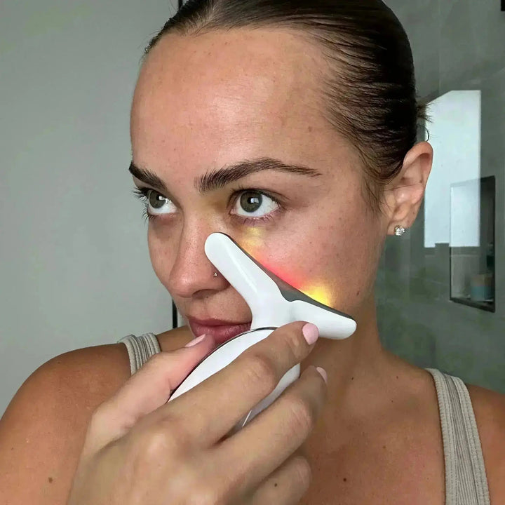 7-in-1 LED Face Firming & Massage Tool – Vénera-White-The Livary