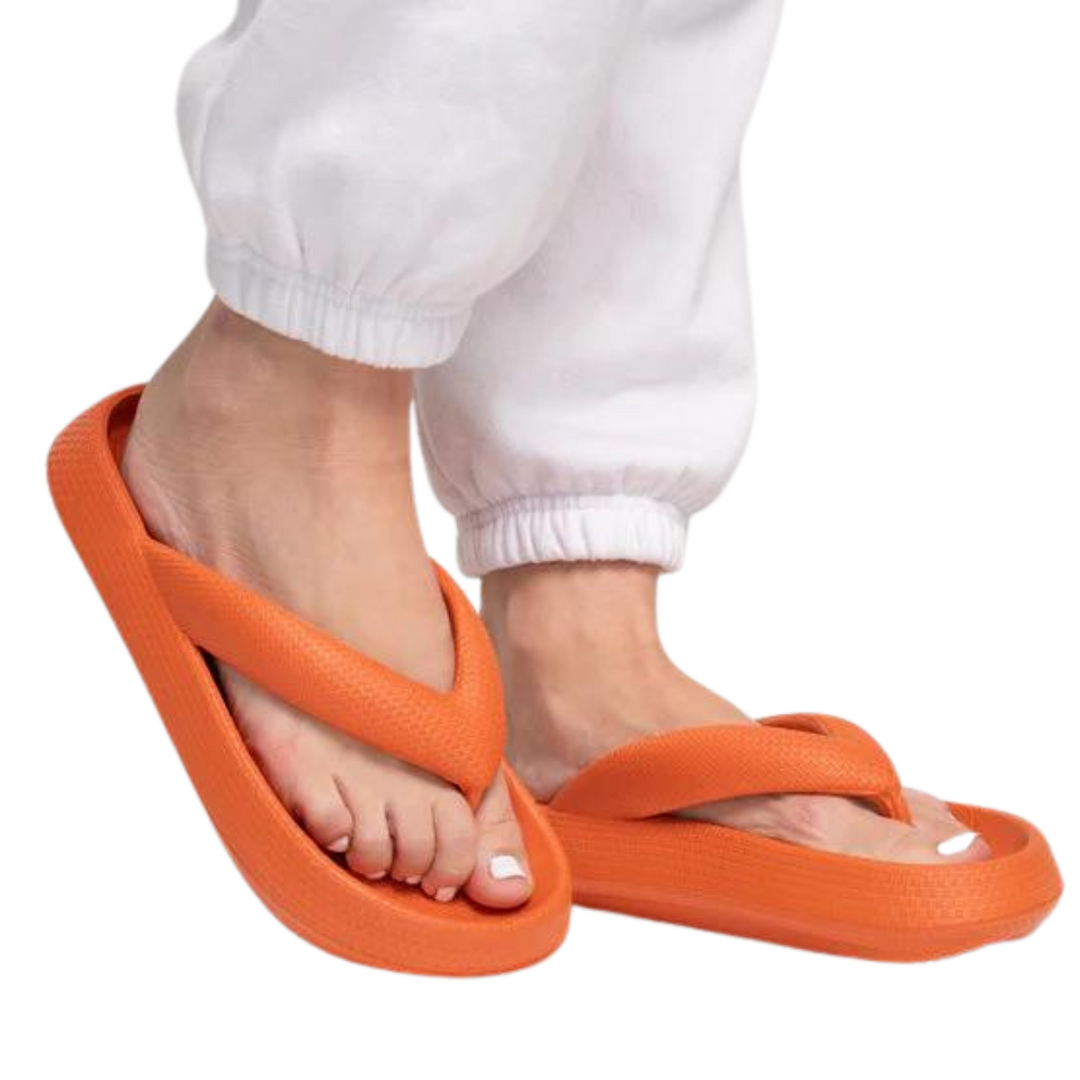 Comfortable Unisex Platform Slippers – Alex-Orange-3.5-The Livary