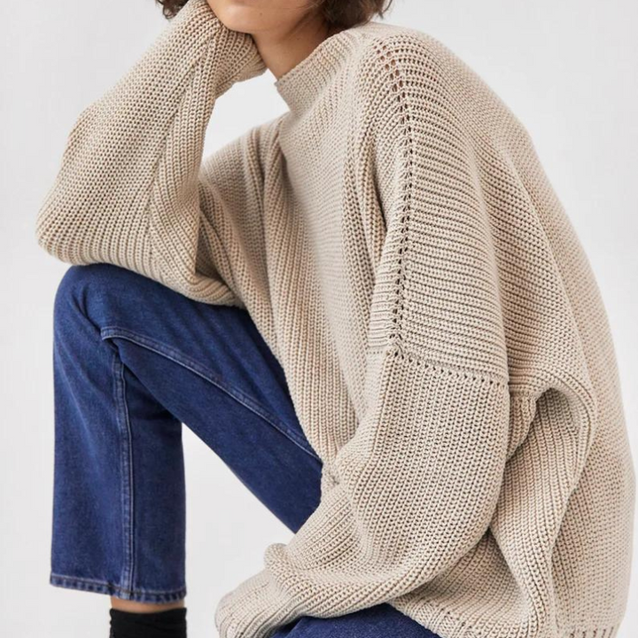 Stylish and Comfortable Women's Sweater - Lilac-Khaki-S-The Livary