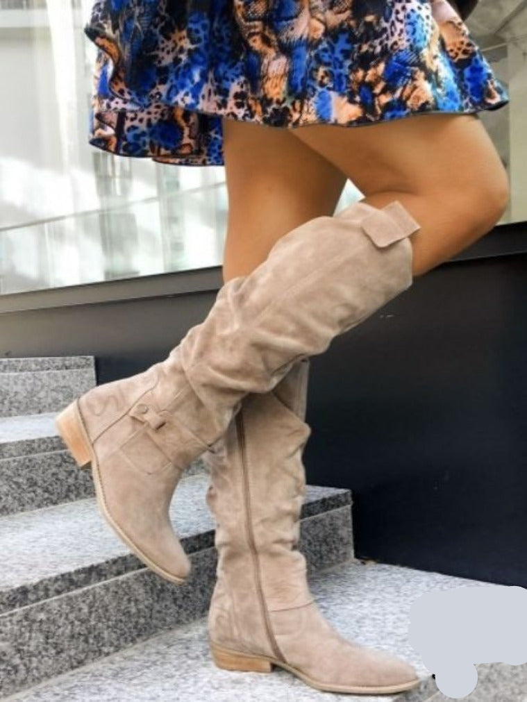 Casual Ladies' Boots - Sophie-Beige-2.0-The Livary