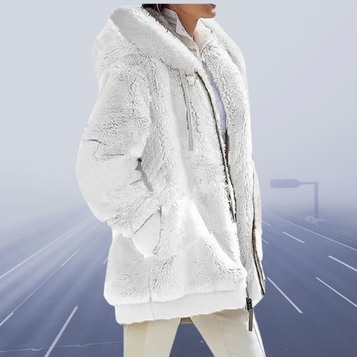 Casual Fleece Vest with Hood - Elena-S-White-The Livary