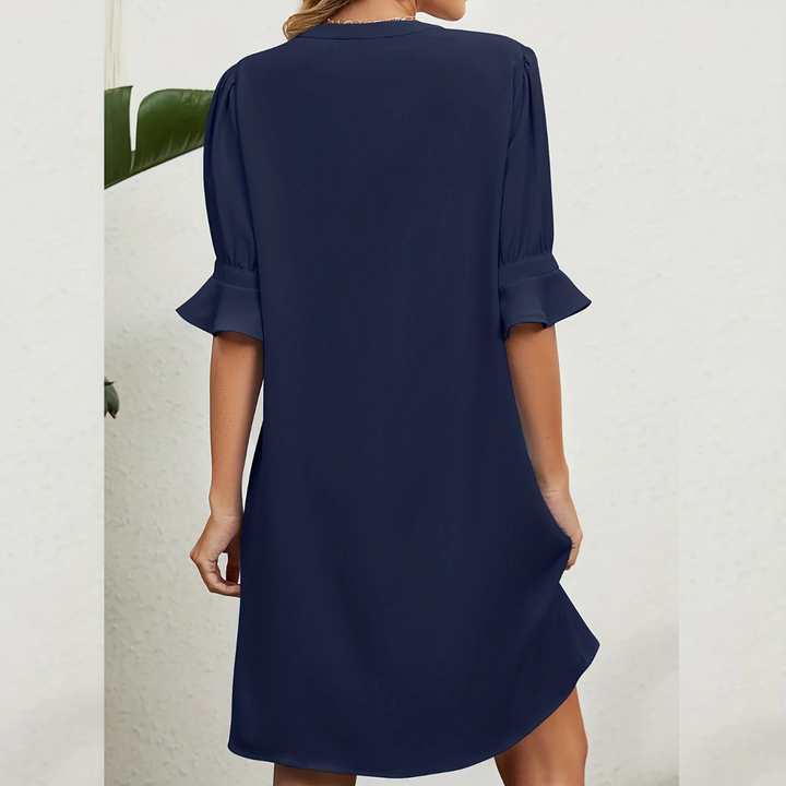 Luxury Casual Dress - Aurora-light blue-S-The Livary